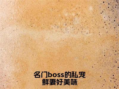 小说（名门boss的私宠鲜妻好美味）_邹峰悦陶茵全文阅读_小说名门boss的私宠鲜妻好美味免费阅读（邹峰悦陶茵）笔趣阁